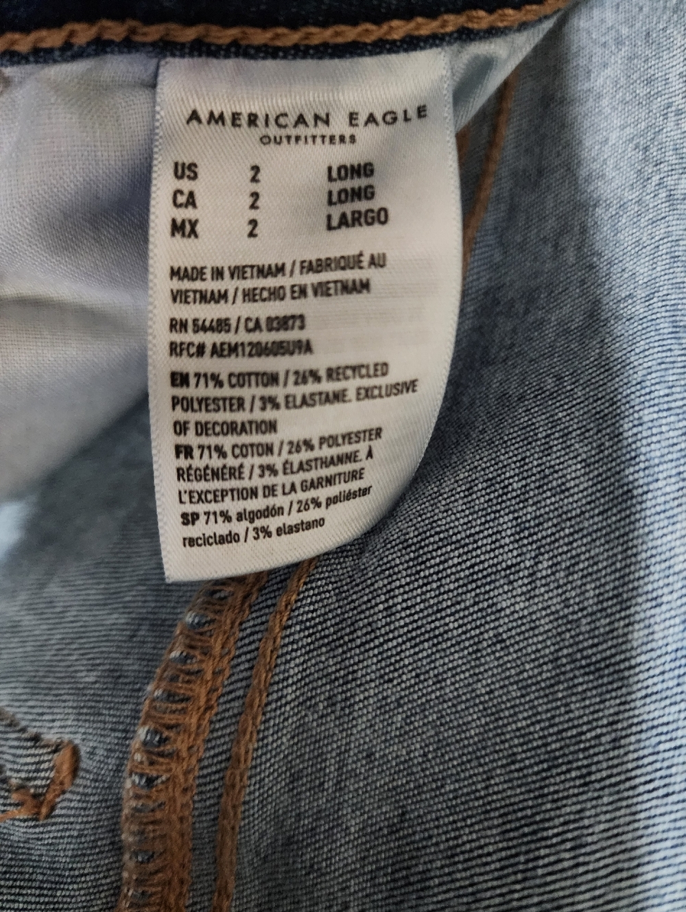 Super High Rise Skinny Jegging | Jeans | American Eagle AEO | 2 Long - Picture 3 of 10
